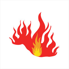 A Dynamic Blend of Red and Yellow Illustrating the Intensity and Beauty of Fire.