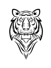 tiger head vector