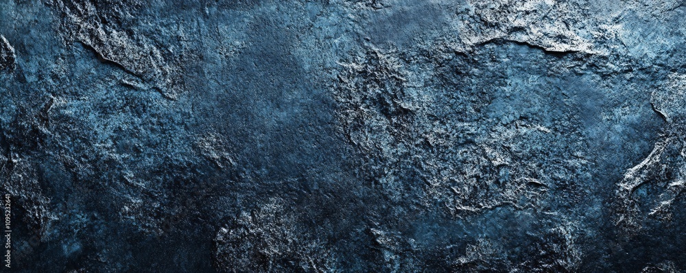 Poster dark blue rock texture creating dramatic and rugged background
