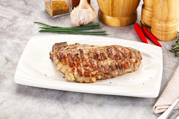 Grilled pork sirloin for dinner