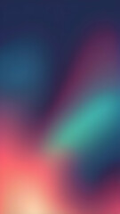 Navy Blue, Coral, Mint Green, Maroon vertical Geometric Abstract Design with Neon Glow, Grainy Texture, and Smooth Color Transitions