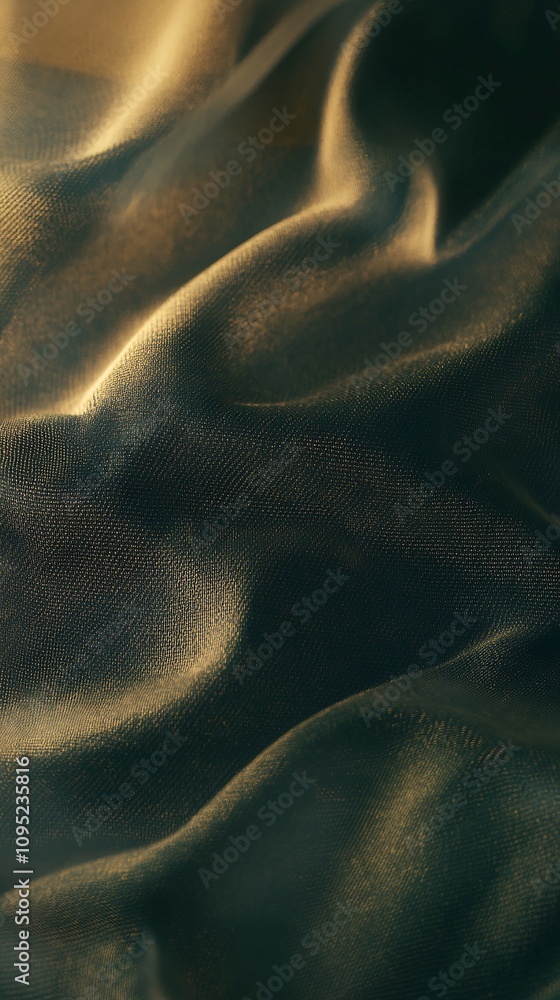 Aufkleber smooth elegant brown fabric flowing with highlights and shadows