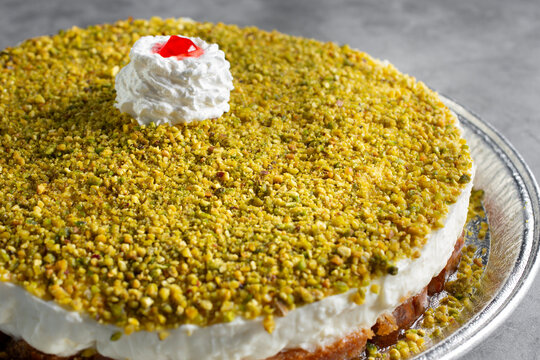 A closeup view of aish el saraya.