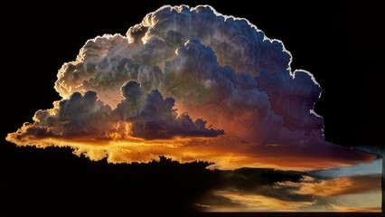 transparent cloud image with soft white texture