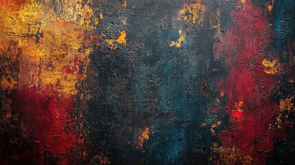 Obraz premium Abstract Dark Textured Background: Fiery Hues and Deep Shadows