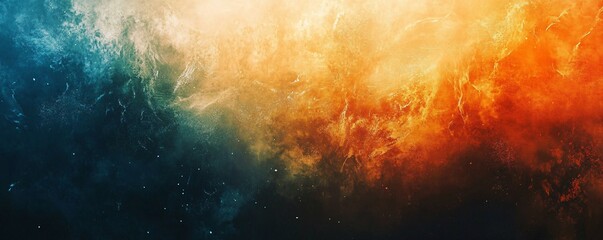 Fototapeta premium Cosmic dust and nebula clouds creating colorful space scene