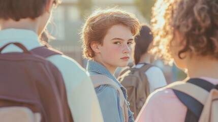Gender identity acceptance in educational settings, Reflecting inclusivity in schools, photography style