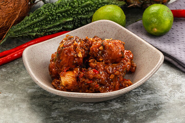 Asian cuisine - Chicken Manchurian with gravy