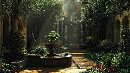 the cuntry, generative ai, landscape, architecture, curtoone, chasny house, background, art nouveau, city, skyline, skyscraper, building, water, lake, nature, autumn, river, sky, tree, reflection,