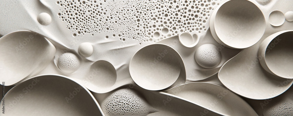 Aufkleber Abstract foam and bubbles creating an organic textured background