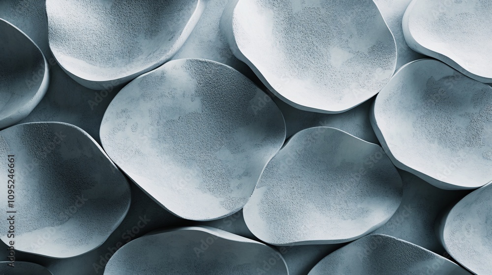 Poster abstract background showing overlapping concrete shapes creating textured pattern