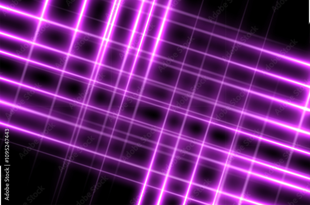 Poster neon purple grid background. pink digital game pattern. magenta wireframe backdrop with diagonal lin