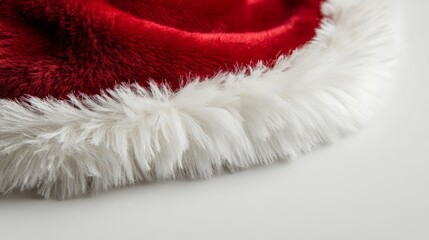 santa claus red hat isolated on white