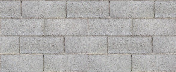 Wall made with concrete blocks - seamless pattern concept useful for renderings applications