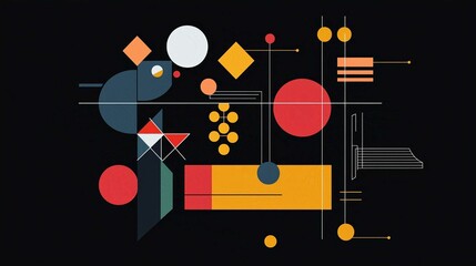 Obraz premium Vector Art Illustration of a Music Festival Technology Icon and Symbol
