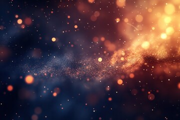 Obraz premium Abstract Cosmic Background with Sparkling Lights