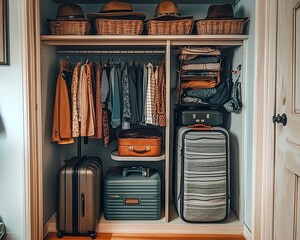 Organizing your travel essentials a stylish closet makeover at home storage solutions modern environment practical viewpoint