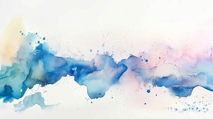 Obraz premium Colorful Watercolor Splash Design with Grunge Texture and Artistic Patterns