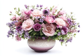 Elegant Floral Arrangement in Soft Pastel Colors