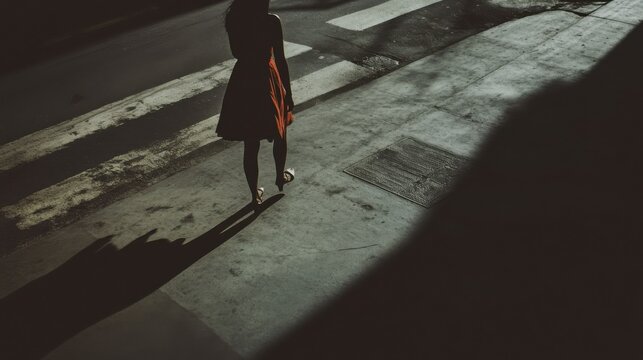 Human trafficking in urban environments, Symbolizing the hidden exploitation in city streets, photography style