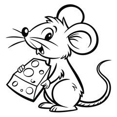 Collection of Rabbit Line Art Vector Illustrations