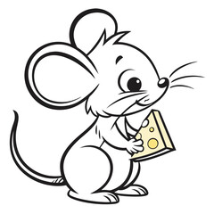 Collection of Rabbit Line Art Vector Illustrations