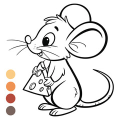 Collection of Rabbit Line Art Vector Illustrations