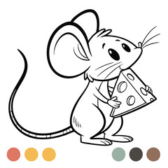 Collection of Rabbit Line Art Vector Illustrations