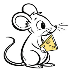 Collection of Rabbit Line Art Vector Illustrations