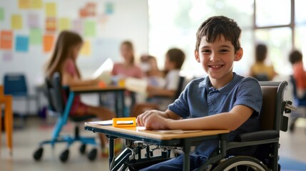 Inclusive education for children with disabilities, Reflecting access and empowerment, photography style