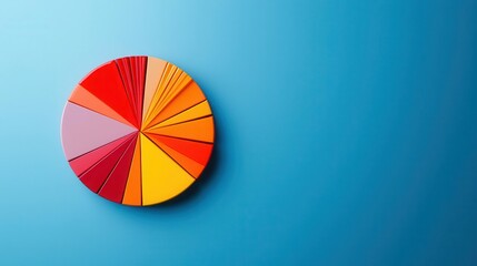Digital pie chart showing the distribution of sectors in a growth equity fund, diversified strategy, financial clarity