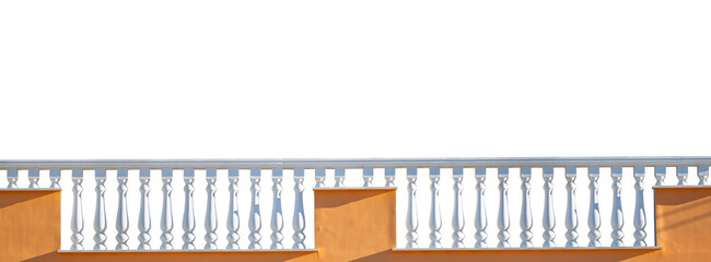 stone railing isolated