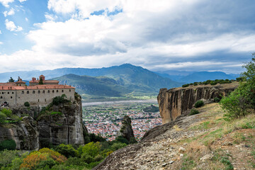 Fototapeta premium landscape of Meteora rocks