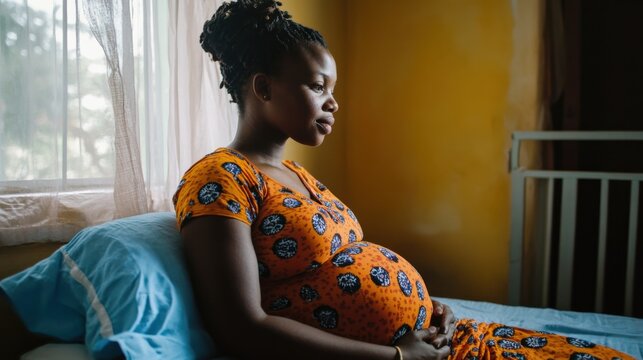 Maternal healthcare in underserved areas, Reflecting maternal mortality challenges, photography style