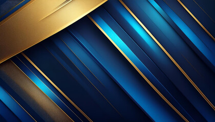 Obraz premium Luxury Blue and Gold Award Ceremony Background