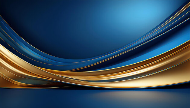 Luxury Blue and Gold Award Ceremony Background