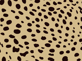 Abstraction cheetah vector seamless pattern print for textiles. Fashion pattern