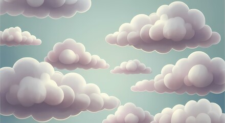 Cloud Cloudscape made from Marshmallows, Sugar Treat Marshmallow Candy Art, Sugary Gelatin Treat