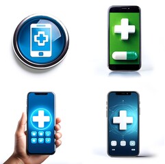 Fototapeta premium online-pharmacy and medicine logo selection