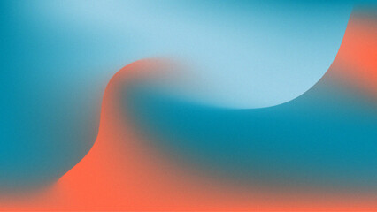 Abstract gradient background with grainy texture and waves