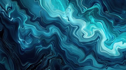 Obraz premium Abstract Blue Swirls