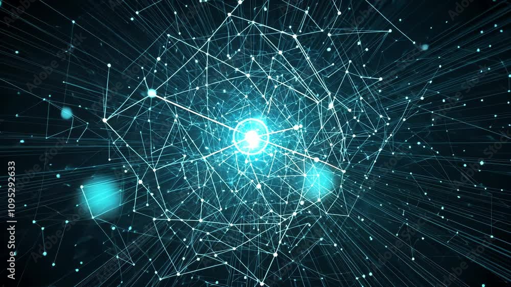 Poster stunning 3d floating alpha turbo concept representing connectivity and dynamic energy with light par