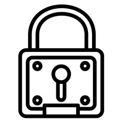 Lock Vector Icon Style  