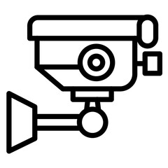 Security Camera Vector Icon Style  