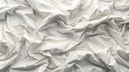 Obraz premium White crumpled fabric texture 