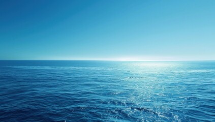 Obraz premium Tranquil Blue Ocean Horizon