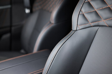 Discover the Stylish Car Interior with Premium Leather Seats for elegance and comfort