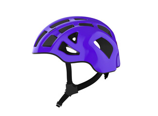 Purple blue bicycle protective helmet isolated in transparent background png
