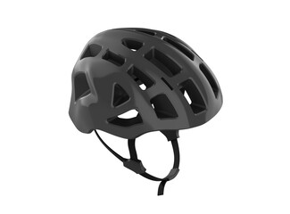 Black bicycle protective helmet isolated in transparent background png