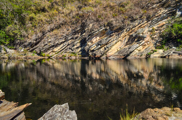 Nice region with river, calm water, good pools, clean beaches, all of them inside a mountain ridge called Serra do Cipo in Minas Gerais, Brazil.